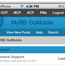 MyBB GoMobile - Wersja mobilna 1.0.0 Beta 4